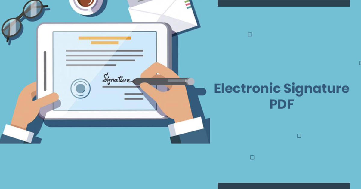 how to create an electronic signature in pdf