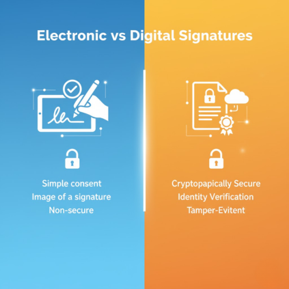 Electronic vs Digital Signatures