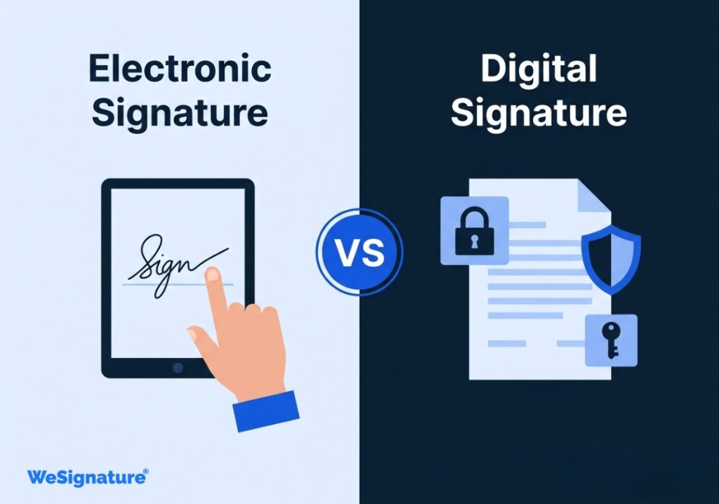 Digital Signature vs Electronic Signature What's the Difference