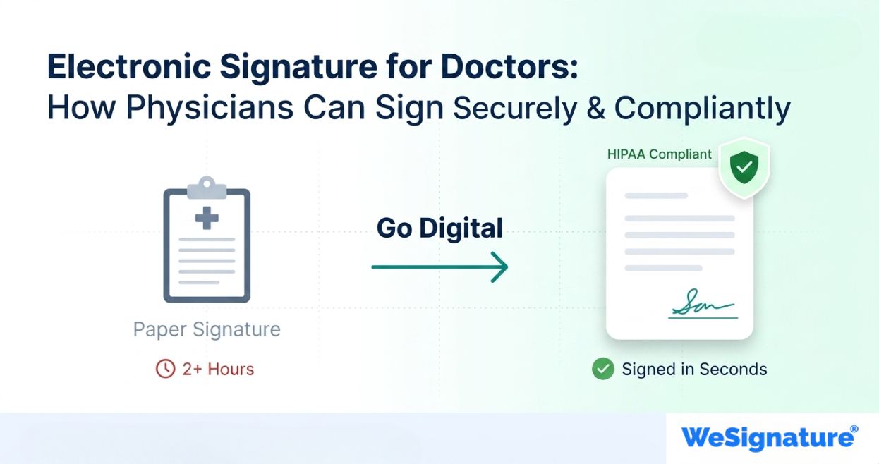 Electronic Signature for Doctors: How Physicians Can Sign Securely & Compliantly