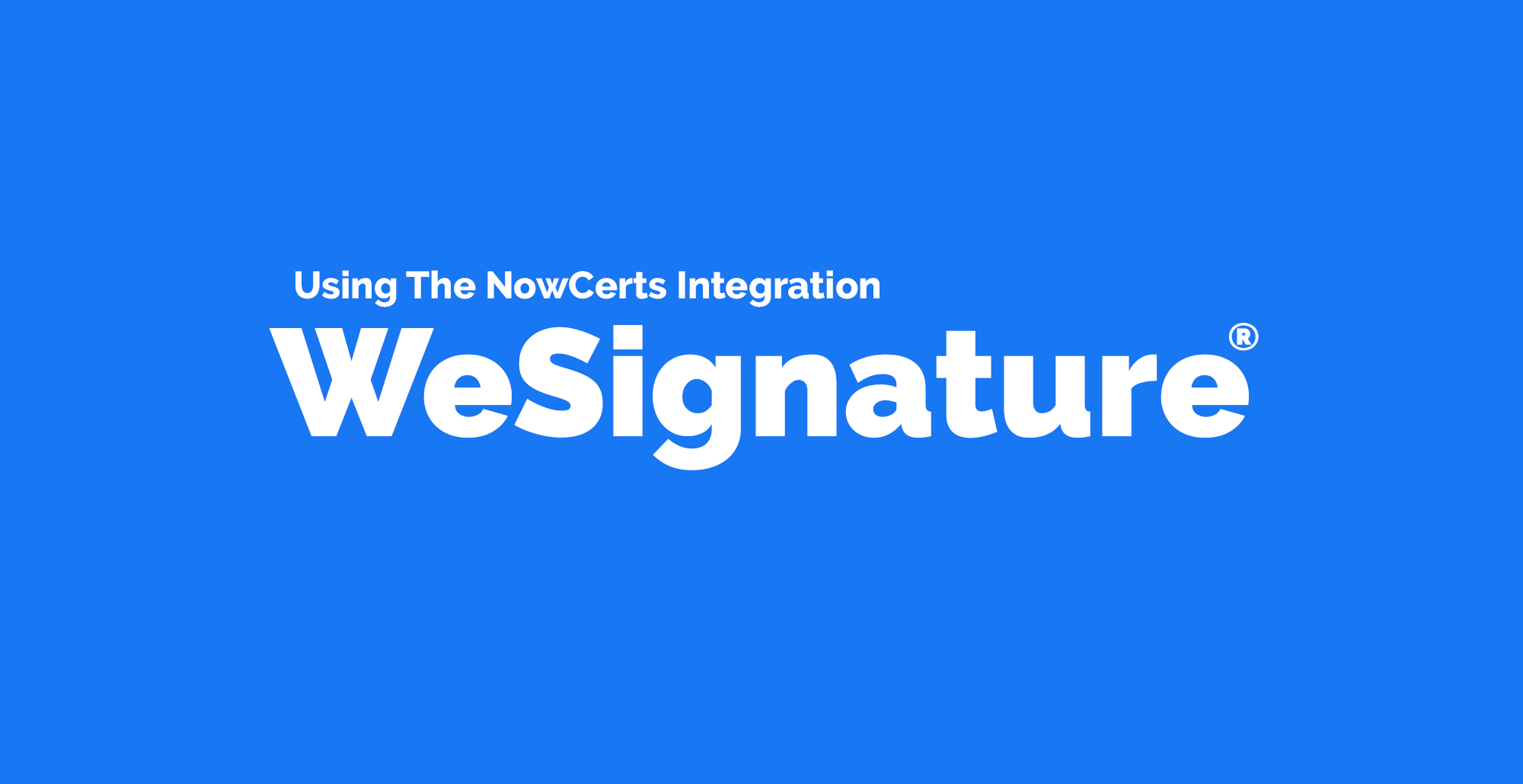Using the NowCerts integration