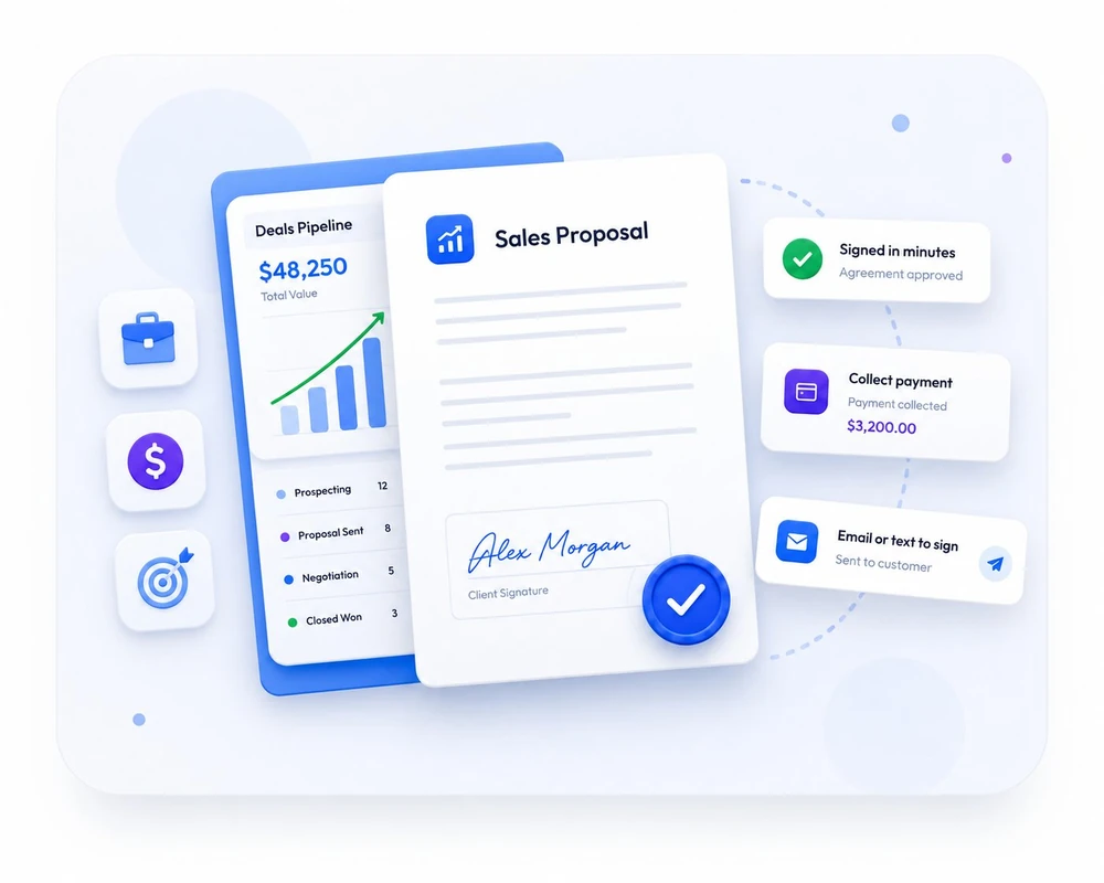Sales document signing
