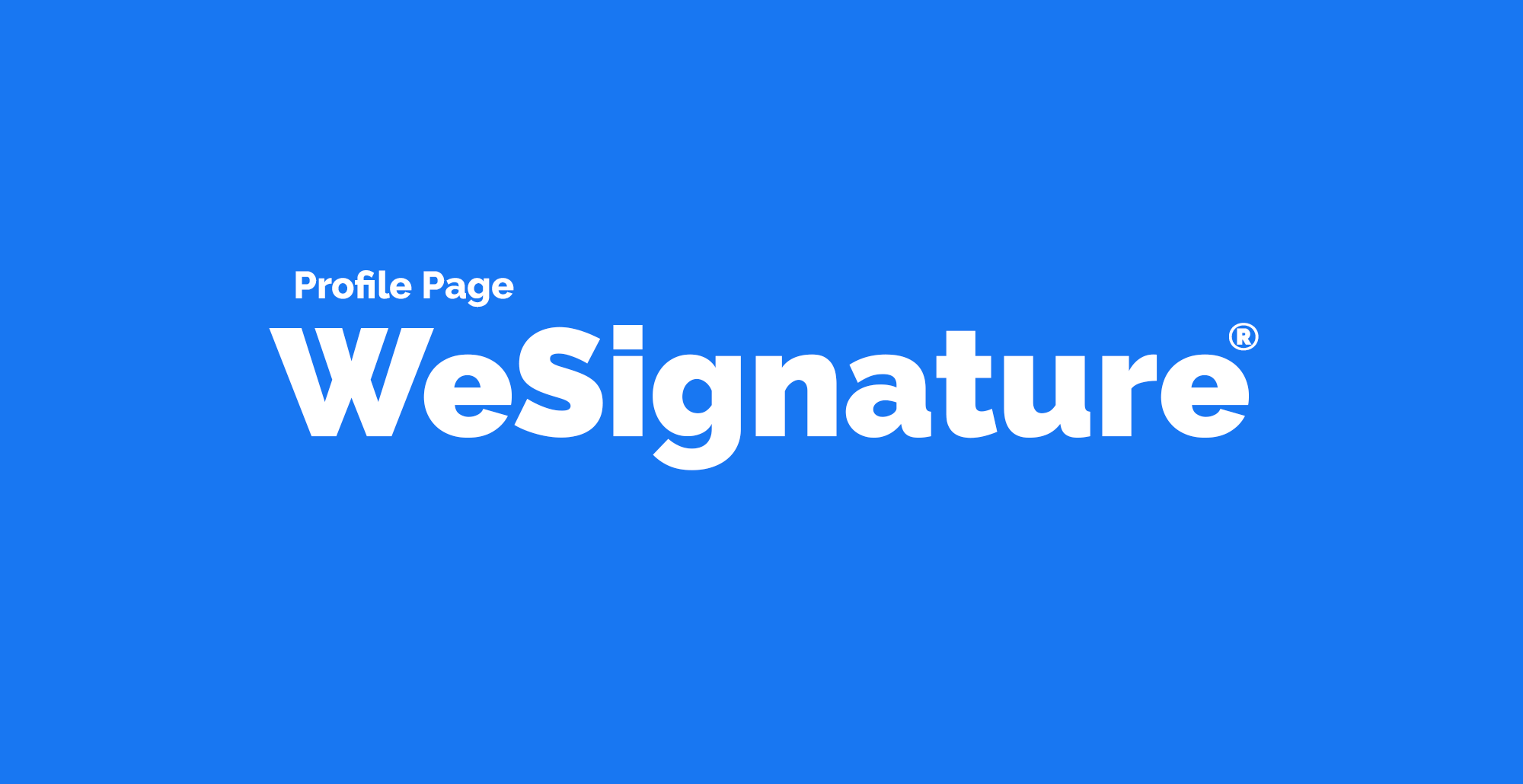 Setting up your profile